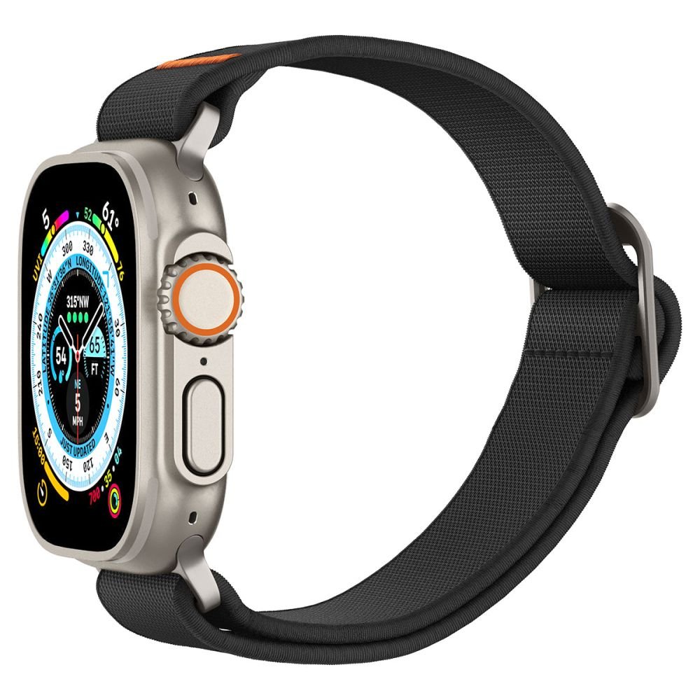Spigen Λουράκι Apple Watch 8/9/10/11 - SE (1/2/3) - Ultra (1/2/3) – 44/45/46/49mm Fit Lite Ultra - Black