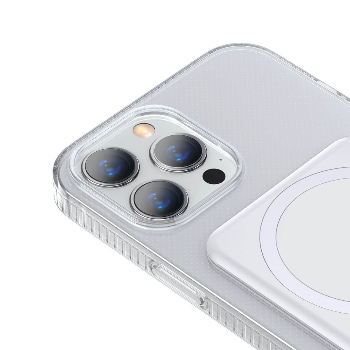 Baseus iPhone 13 Pro Magnetic Case Μαγνητική Θήκη με MagSafe και Μεταλλική Βάση - Διάφανη