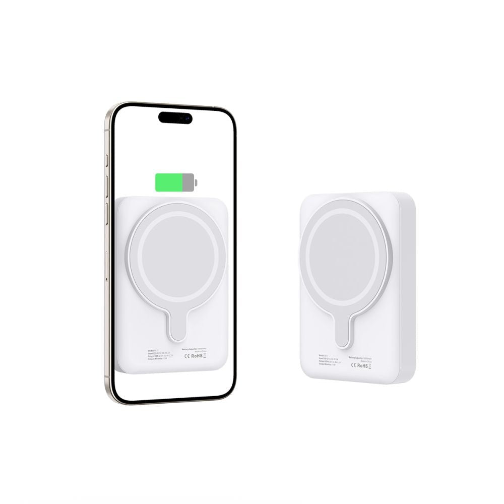 Tech - Protect PB11 Lifemag MagSafe PowerBank Μαγνητικό PowerBank Κινητού 10000 mAh - White