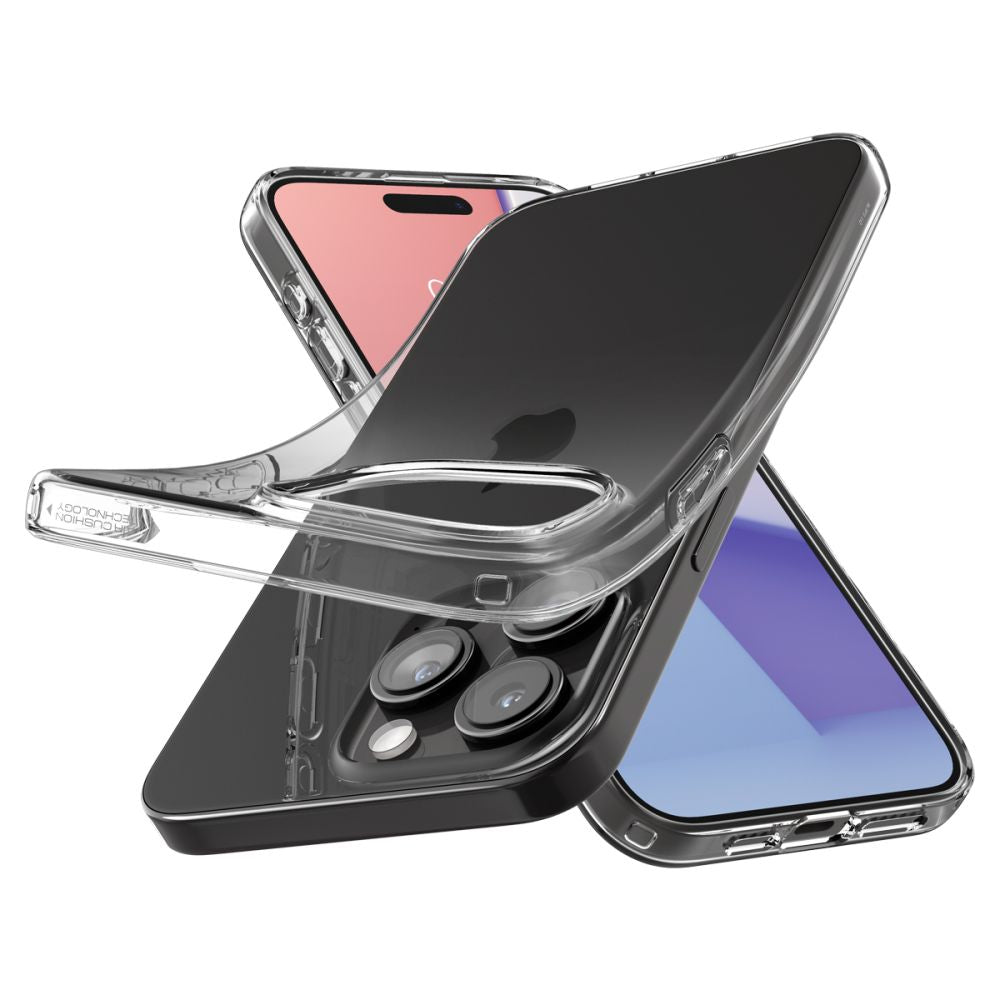 Spigen iPhone 15 Pro Liquid Crystal Θήκη Σιλικόνης - Crystal Clear