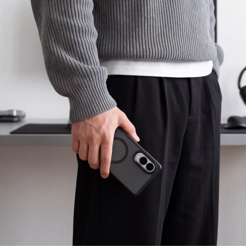 Tech-Protect Samsung Galaxy Z Fold8 - Σκληρή Θήκη με Πλαίσιο Σιλικόνης - MagMat MagSafe - Matte Black