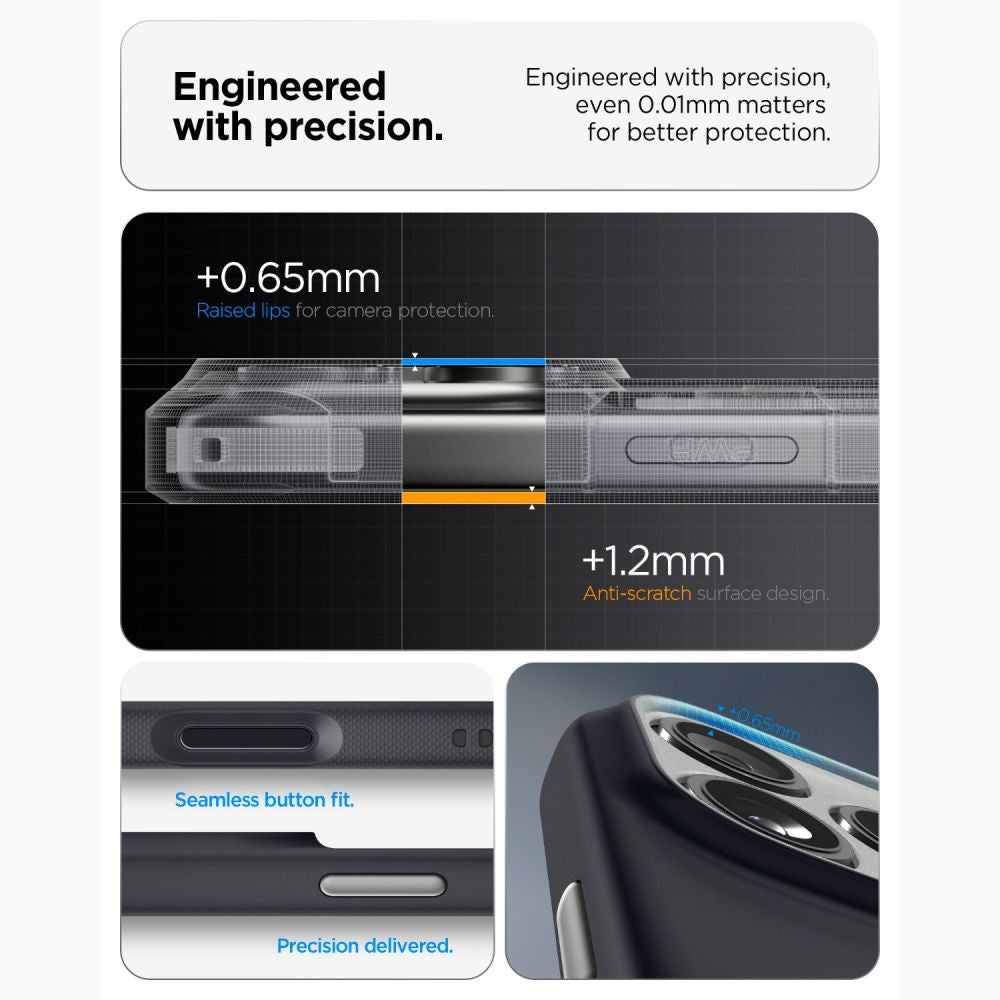 Spigen iPhone 18 Pro / iPhone 17 Pro - Θήκη Σιλικόνης με MagSafe - Nano Pop Mag - Black Sesame