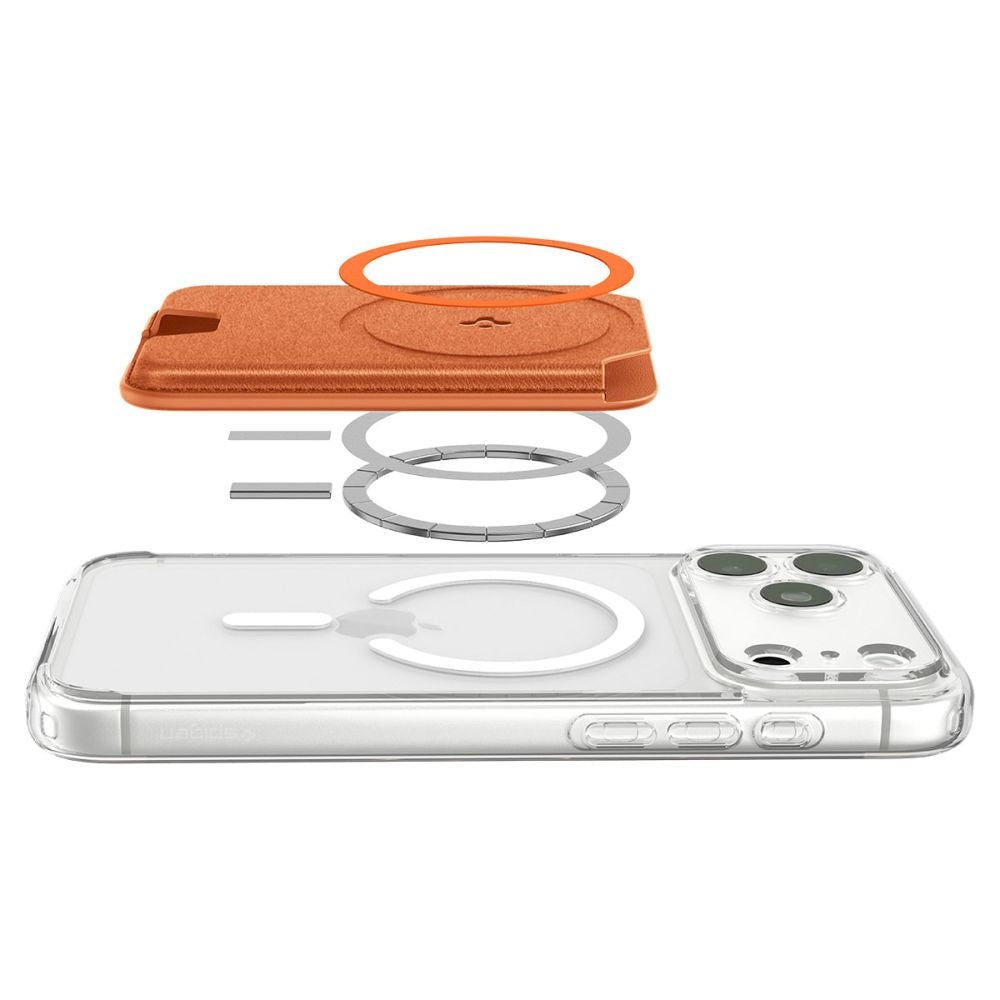 Spigen Valentinus MagSafe Universal Magnetic Card Holder - Card Holder - Brown