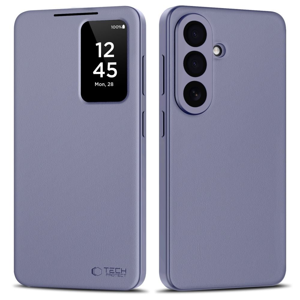 Tech - Protect Samsung Galaxy S26 - Θήκη Βιβλίο με Θέση για 1 Κάρτα - Smart Wallet - Purple