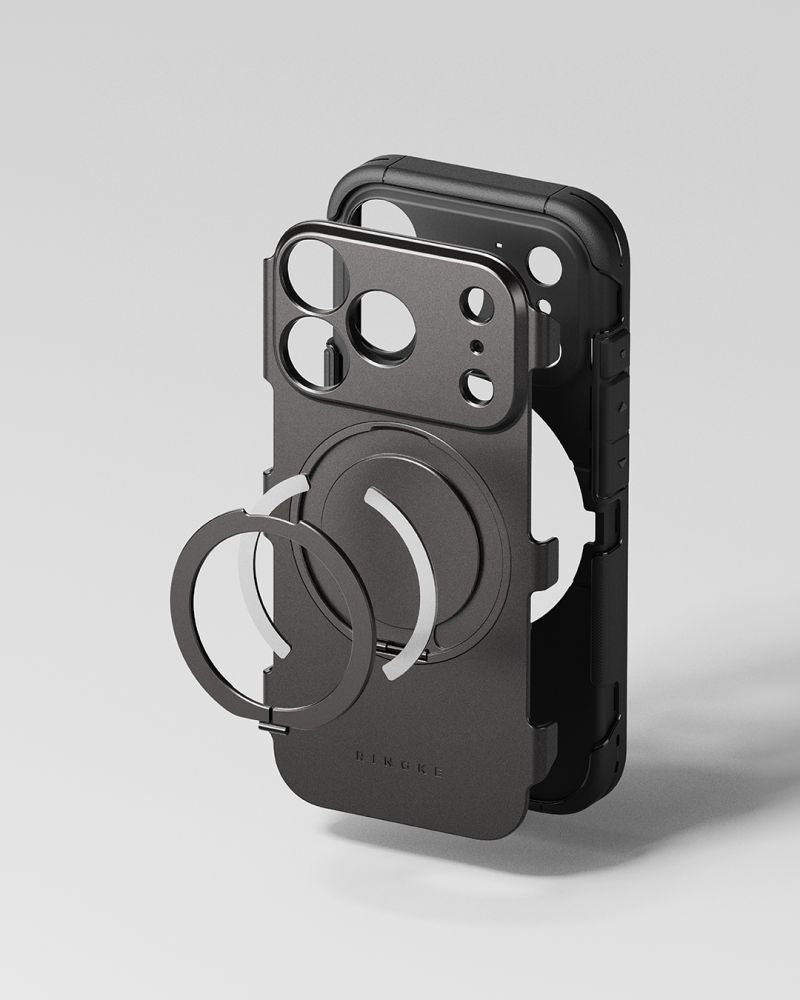 Ringke iPhone 18 Pro / iPhone 17 Pro - Σκληρή Θήκη με Πλαίσιο Σιλικόνης και MagSafe / Σταντ - Alles Magnetic - Black