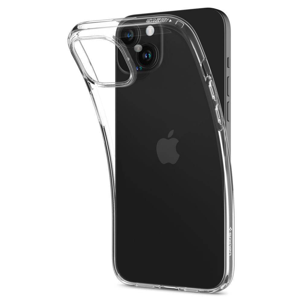 Spigen iPhone 15 Liquid Crystal Θήκη Σιλικόνης - Crystal Clear
