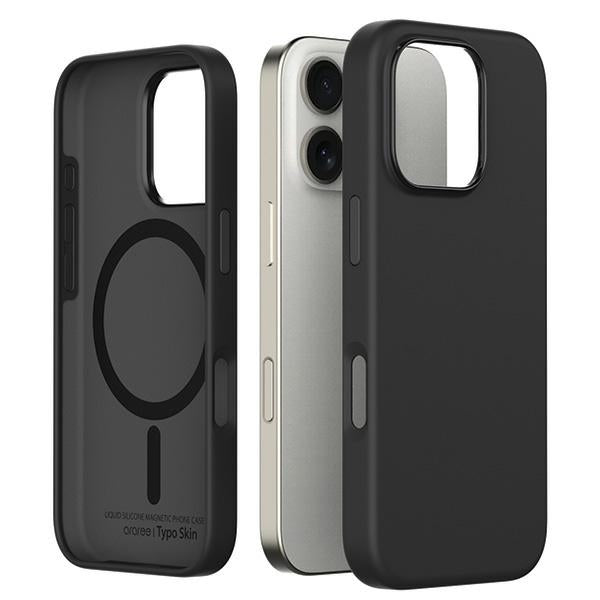 Araree iPhone 16 Pro Typoskin M MagSafe Σκληρή Θήκη με Πλαίσιο Σιλικόνης - Black
