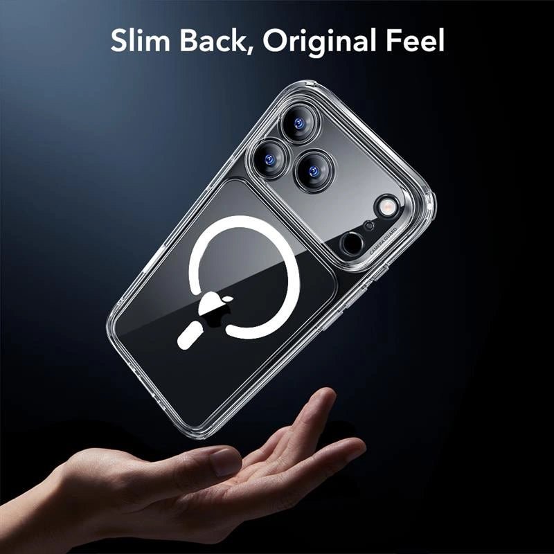 ESR iPhone 17 Pro - Σετ με Classic Hybrid MagSafe Σκληρή Θήκη με Πλαίσιο Σιλικόνης και Αντιχαρακτικό Γυαλί Οθόνης - Διάφανη