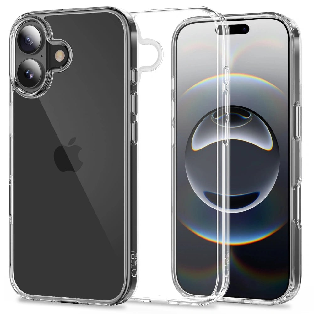 Tech - Protect iPhone 17 Flexair Hybrid - Σκληρή Θήκη με Πλαίσιο Σιλικόνης - Διάφανη