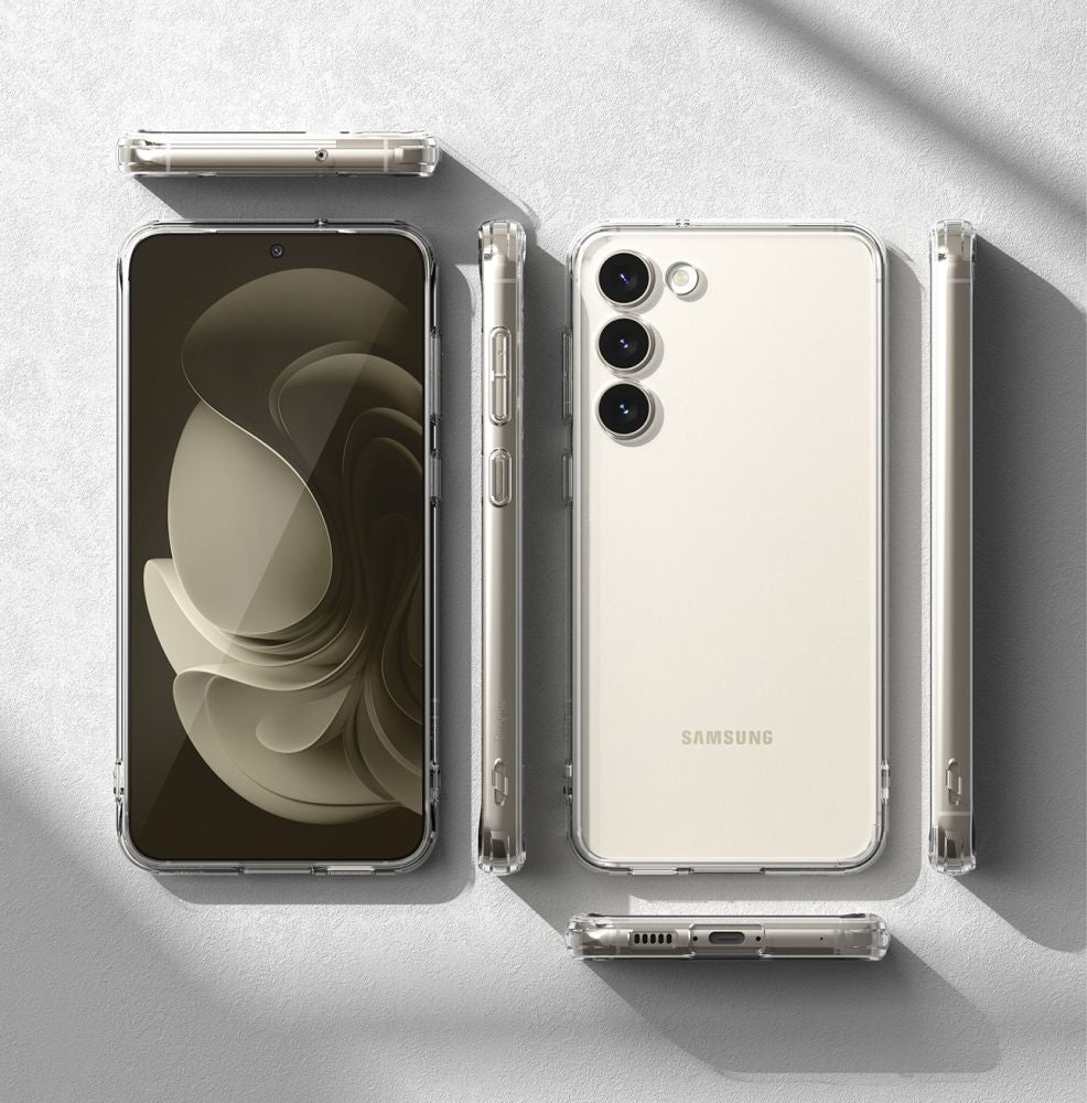 Ringke Samsung Galaxy S23+ Fusion Σκληρή Θήκη με Πλαίσιο Σιλικόνης - Διάφανη