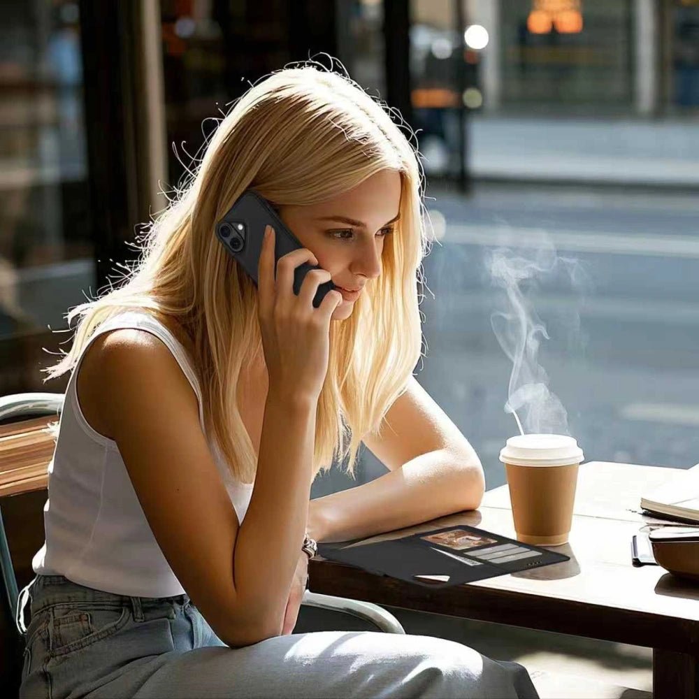 Tech - Protect iPhone 17 Θήκη Πορτοφόλι Stand από Δερματίνη με Αποσπώμενη θήκη MagSafe - Matte Black