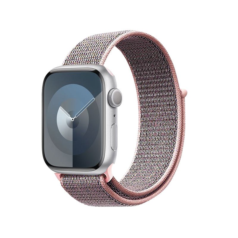 Crong Λουράκι Apple Watch 2/3/4/5/6/7/8/9/10/11 - SE (1/2/3) - 38/40/41/42mm από Νάιλον - Nylon - Light Pink