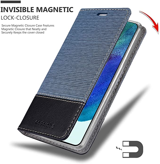 Cadorabo Samsung Galaxy S22 Plus Θήκη Βιβλίο Stand - Dark Blue - Black