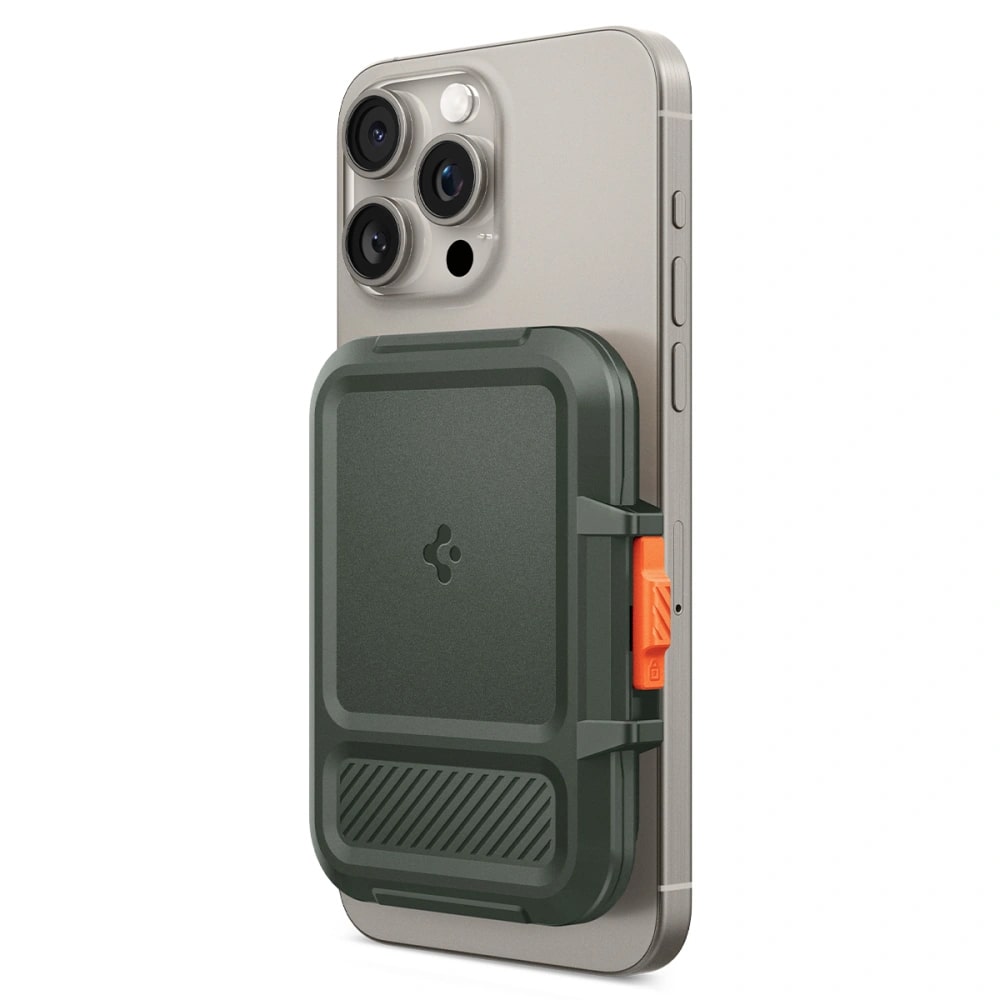 Spigen Lock Fit MagSafe Universal Magnetic Card Holder - Θήκη για Κάρτες - Military Green