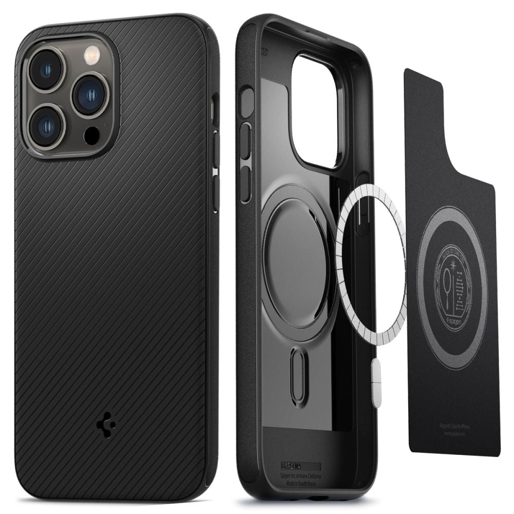 Spigen iPhone 14 Pro - Mag Armor Σκληρή Θήκη Aramid Fiber με MagSafe - Matte Black