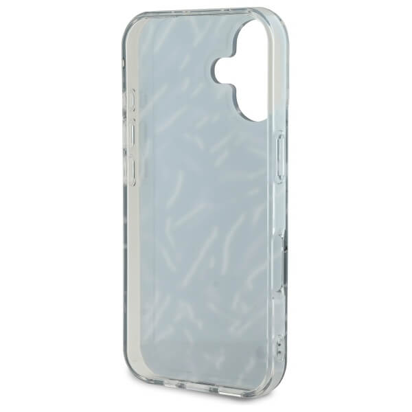 Karl Lagerfeld iPhone 16 Plus - Zebra with Cord - Σκληρή Θήκη με Πλαίσιο Σιλικόνης και Λουράκι - Purple - KLHCP16MHZBPKCCU