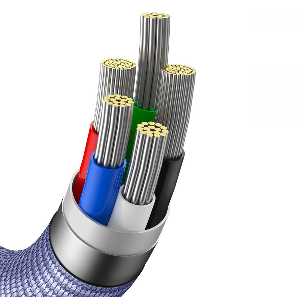 Baseus Crystal Shine Cable Type - C to Lightning PD 20W - Καλώδιο Δεδομένων και Γρήγορης Φόρτισης Type - C to Lightning 2M - Purple - CAJY000305