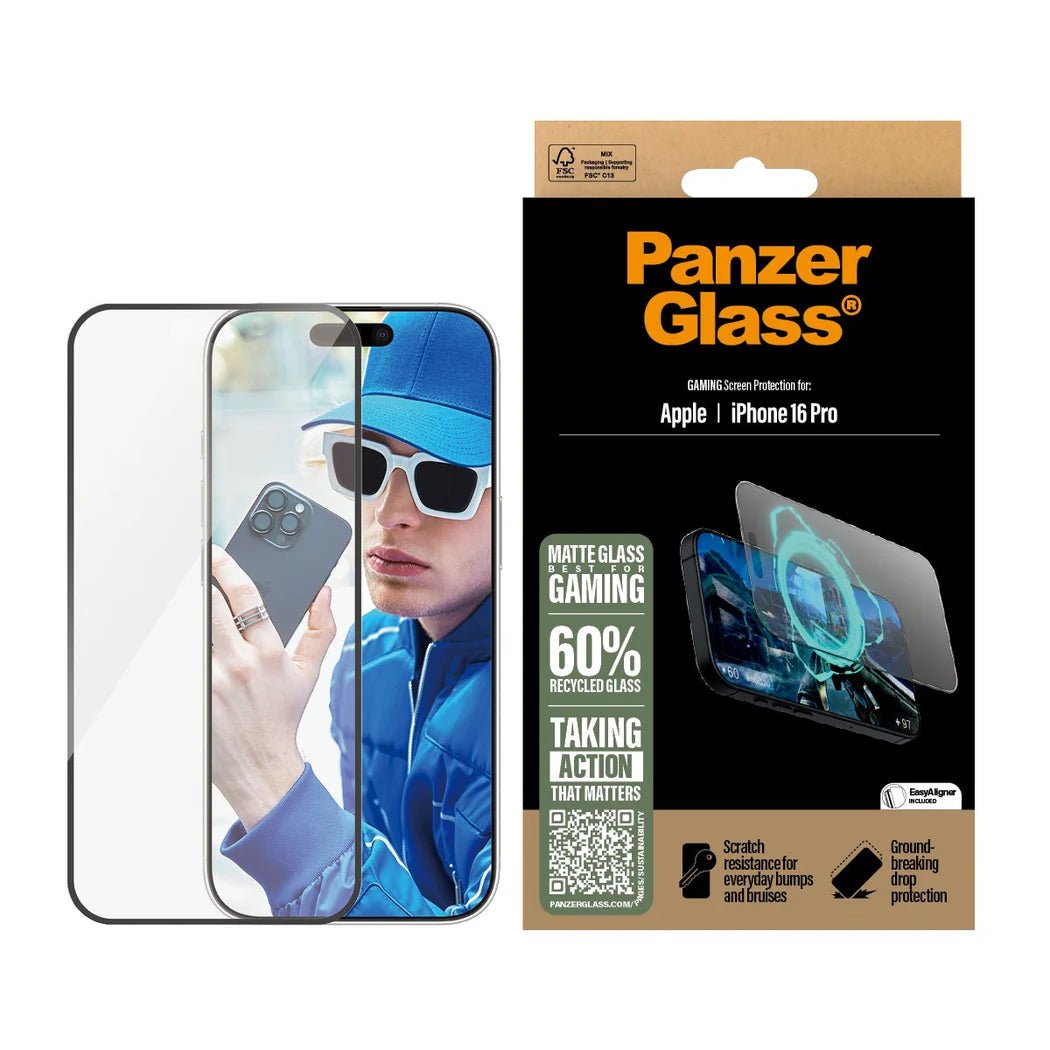 PanzerGlass iPhone 16 Pro Gaming Ultra - Wide Fit Full Screen Αντιχαρακτικό Γυαλί Οθόνης - Black