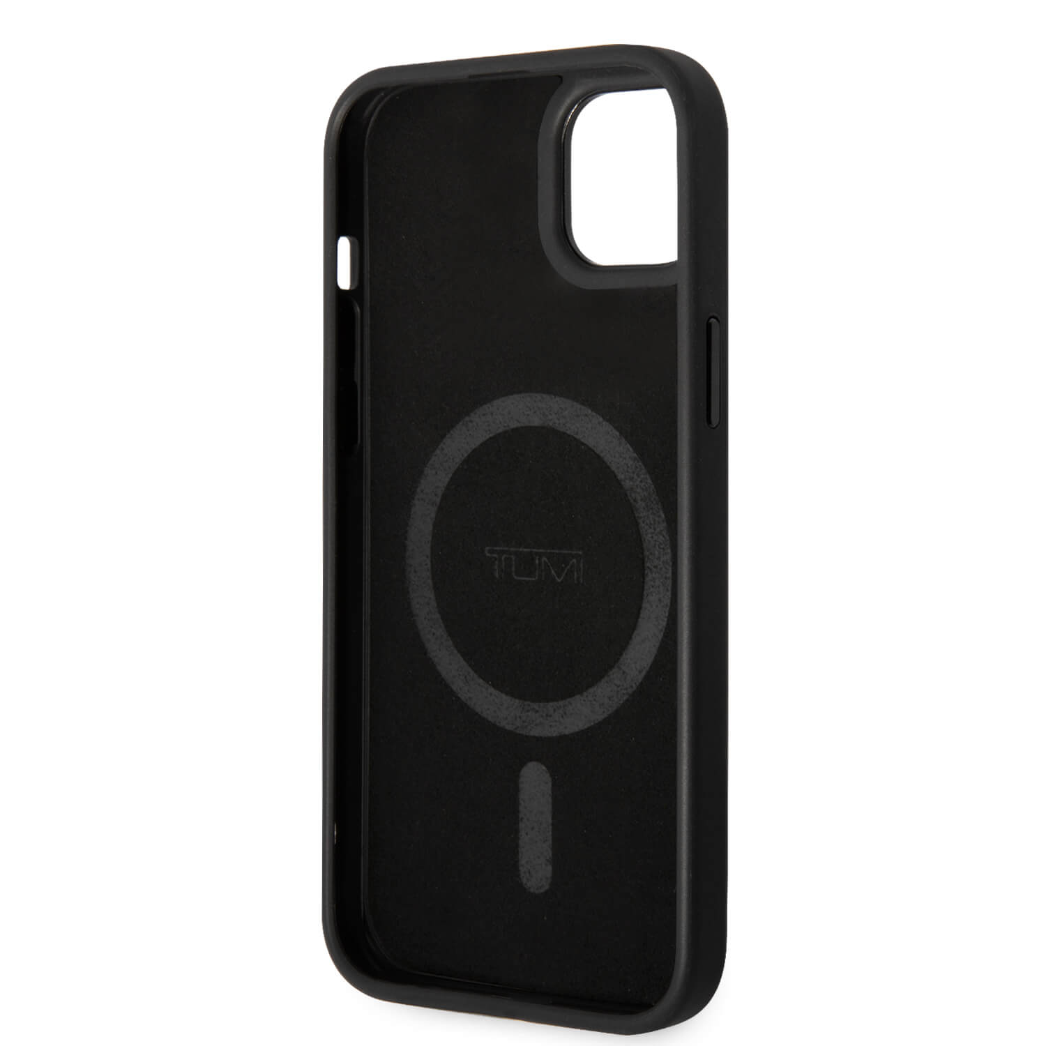 Tumi iPhone 15 / 14 / 13 Leather Balistic Pattern MagSafe Θήκη από Γνήσιο Δέρμα με MagSafe - Black