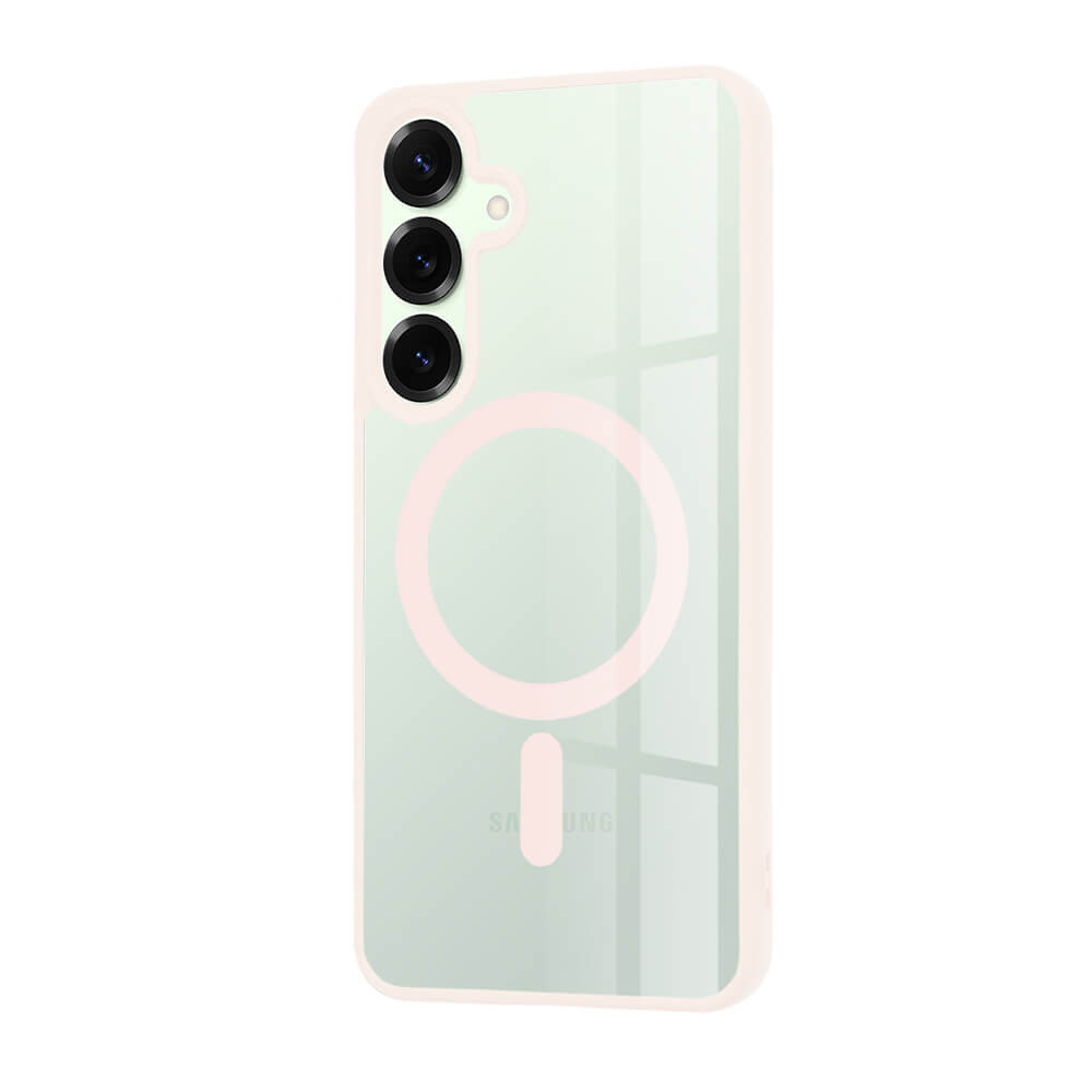 Techsuit Samsung Galaxy S25 Plus - MagSafe Pro - Σκληρή Θήκη με Πλαίσιο Σιλικόνης - Nude Pink