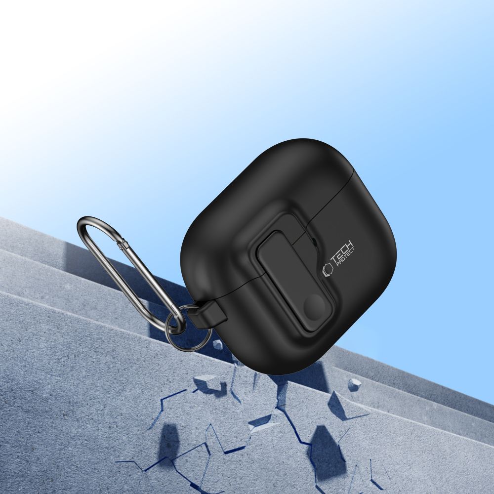 Tech - Protect AirPods 4 Θήκη από Σκληρό Πλαστικό - Slim Hook - Black