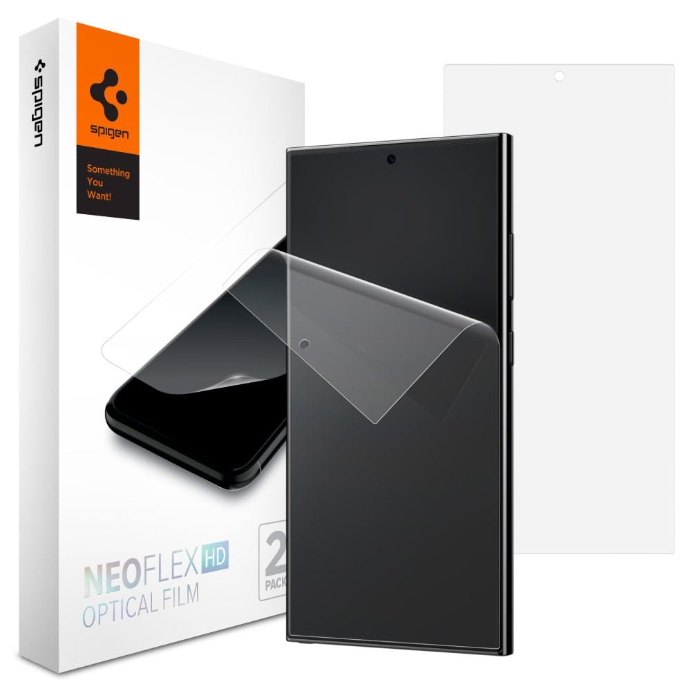 Spigen Samsung Galaxy S24 Ultra NeoFlex Προστατευτική Μεμβράνη Οθόνης - 2 Τεμάχια - Διάφανο