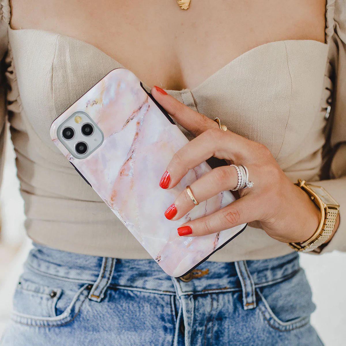 Burga iPhone 16 Plus Fashion Tough MagSafe Σκληρή Θήκη με MagSafe - Morning Sunshine