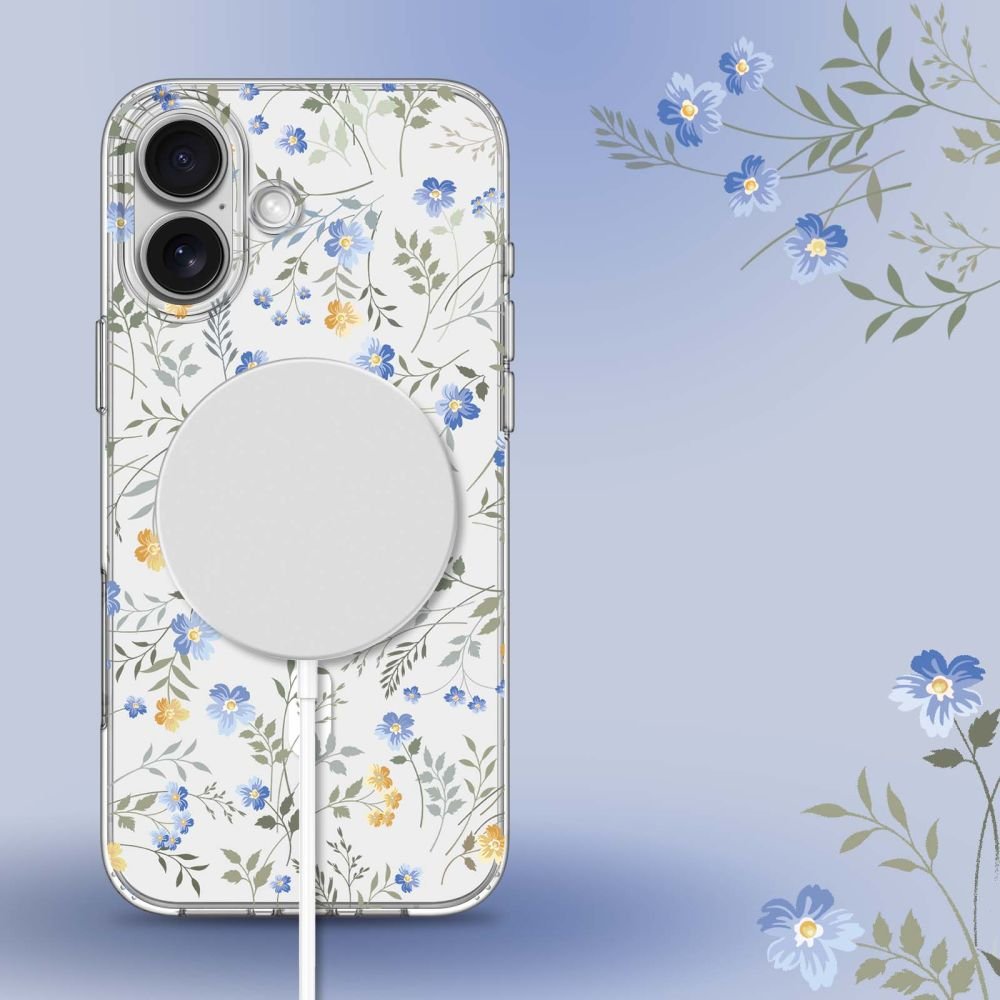 Tech - Protect iPhone 16 MagMood - Σκληρή Θήκη με Πλαίσιο Σιλικόνης και MagSafe - Spring Flowers