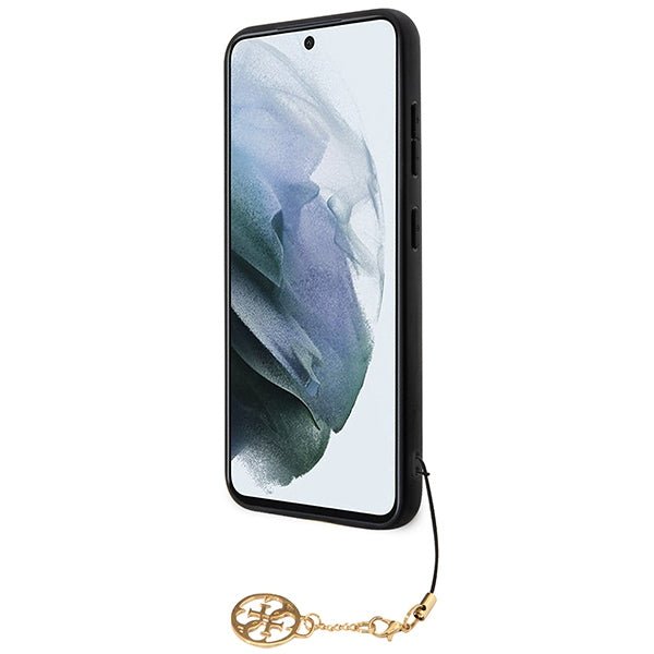 Guess Samsung Galaxy A55 5G - 4G Charms Collection - Θήκη με Επένδυση Συνθετικού Δέρματος - Black - GUHCSA55GF4GGR