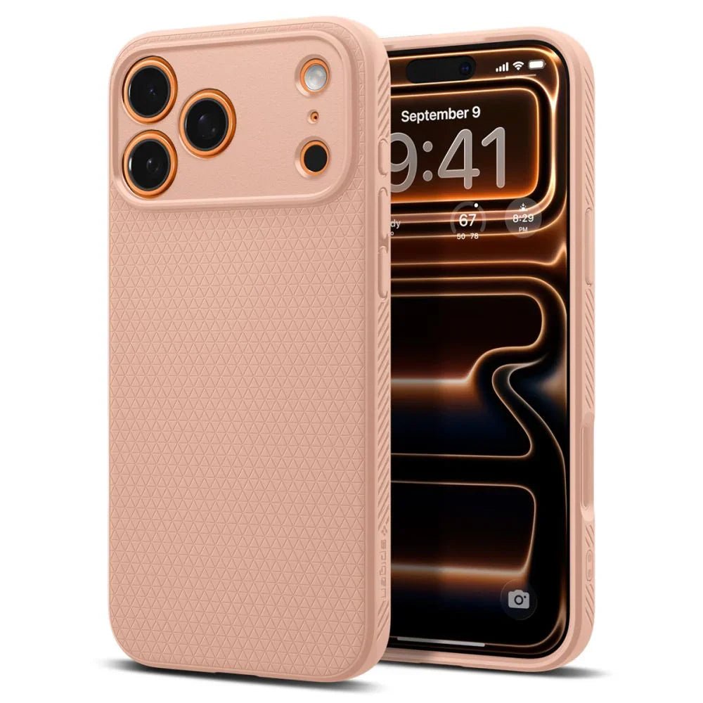 Spigen iPhone 17 Pro Max - Liquid Air - Θήκη Σιλικόνης - Rose Titanium