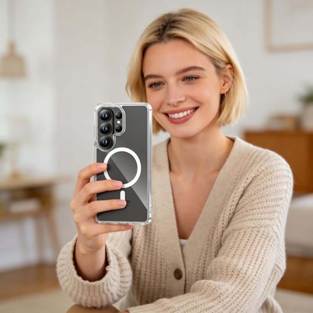 Tech - Protect Samsung Galaxy S26 Ultra - Σκληρή Θήκη με Πλαίσιο Σιλικόνης - Flexair Hybrid MagSafe - Clear