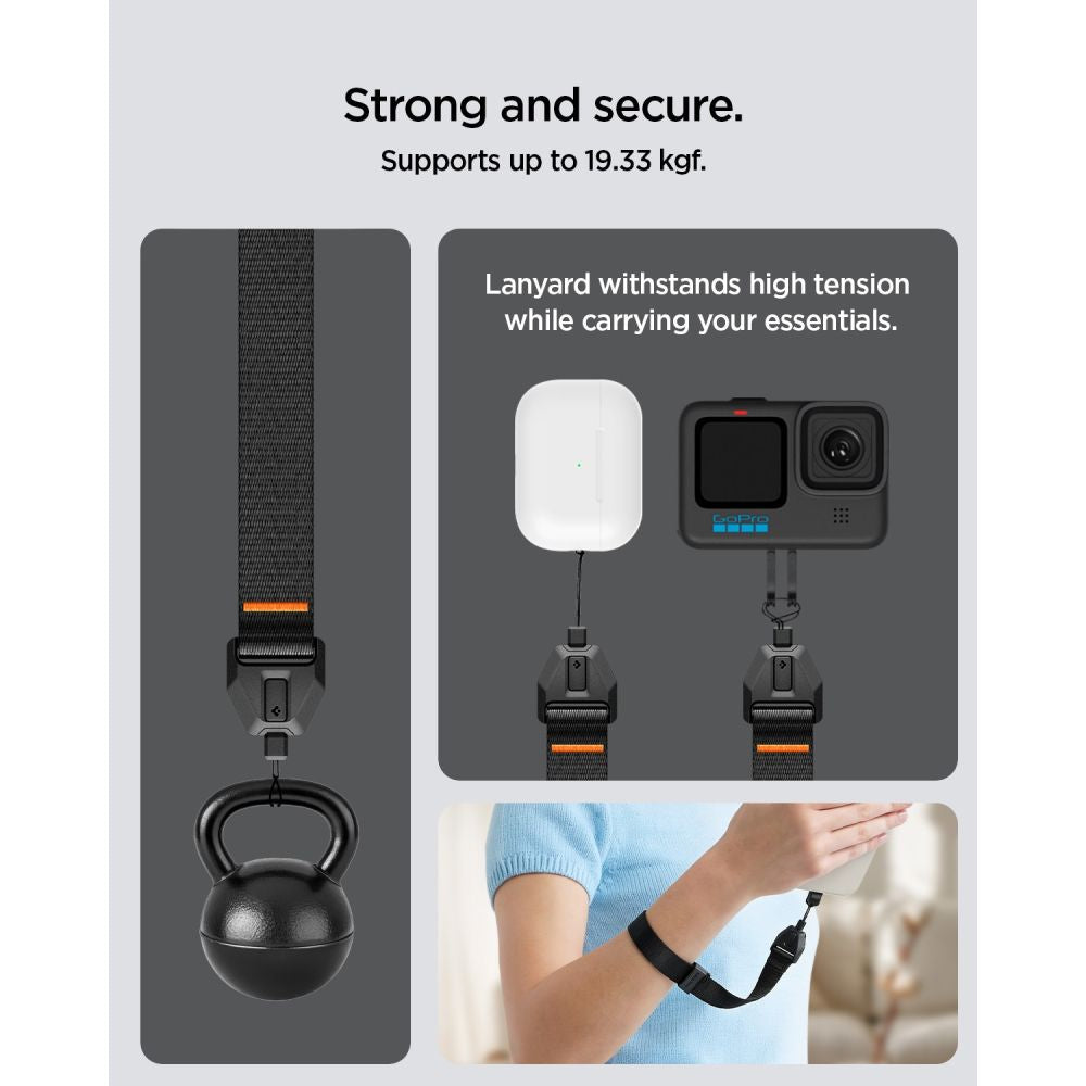 Spigen Universal Λουράκι Καρπού για Θήκη Κινητού - Black