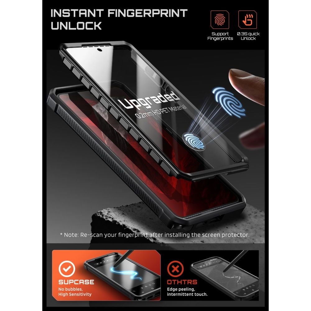 Supcase Samsung Galaxy S26 Ultra - Σκληρή Θήκη MagSafe με Προστασία Οθόνης και Stand - Unicorn Beetle Pro Mag 2 Set - Black