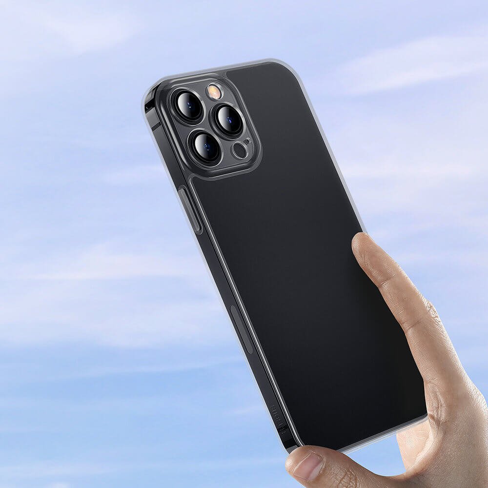 Baseus Frosted Glass Σκληρή Θήκη για iPhone 13 Pro Max - Black - ARWS000501
