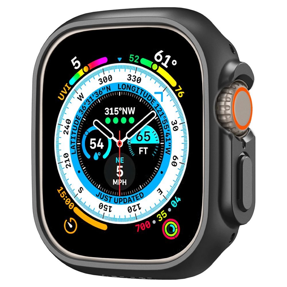 Spigen Θήκη Apple Watch Ultra (1/2/3) - 49mm Thin Fit - Black
