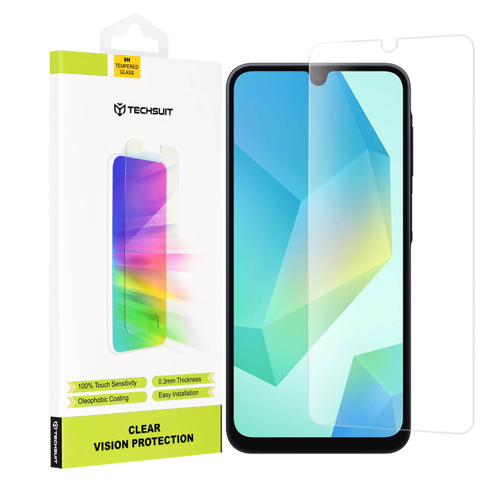 Techsuit Samsung Galaxy A16 4G / A16 5G - Clear Vision - Προστασία Οθόνης με Αντιχαρακτικό Γυαλί - Case Friendly - Διάφανο