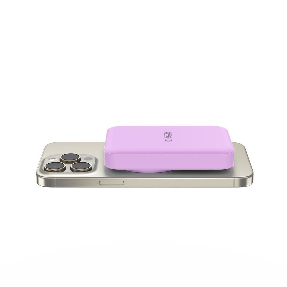 Tech - Protect PB11 Lifemag MagSafe PowerBank Μαγνητικό PowerBank Κινητού 10000 mAh - Lilac