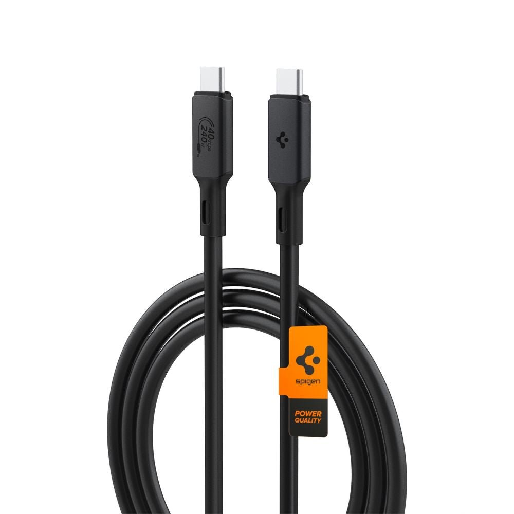 Spigen PB2203 ArcWire - Καλώδιο Γρήγορης Φόρτισης Type - C to Type - C 120cm - PD240W - Black