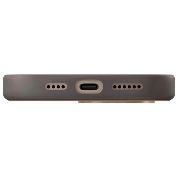 Uniq iPhone 16 Pro - Lyden DS - Σκληρή Θήκη με Επένδυση Συνθετικού Δέρματος και MagSafe - Flint Grey