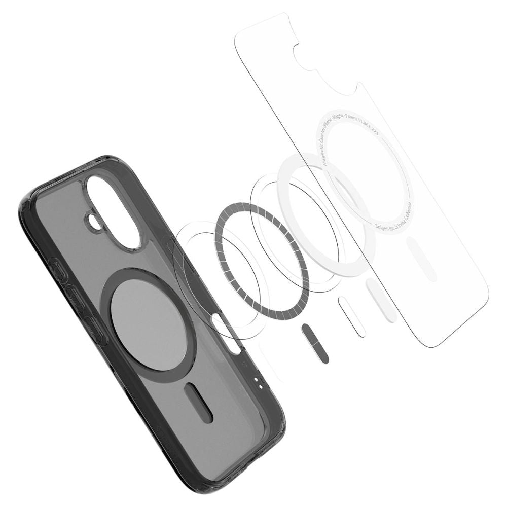 Spigen iPhone 16 Ultra Hybrid T Mag Σκληρή Θήκη με Πλαίσιο Σιλικόνης με MagSafe - Frost Black