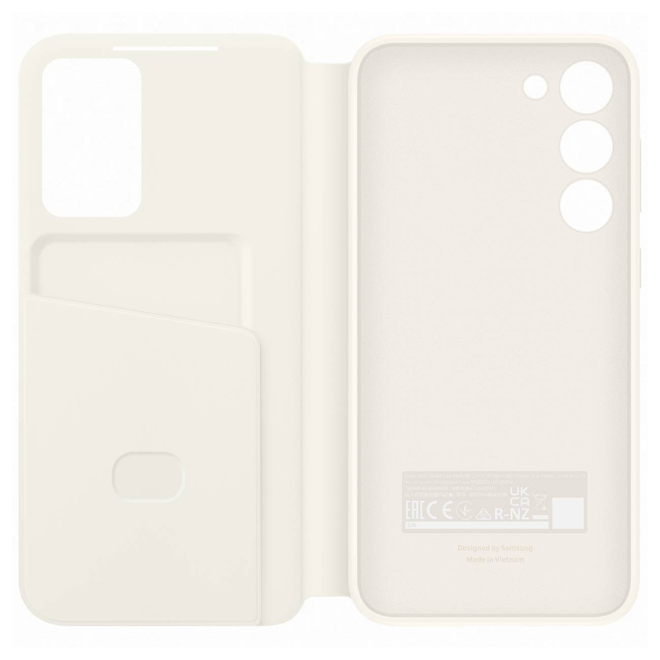 Samsung Smart View Cover Samsung Galaxy S23+ Θήκη Πορτοφόλι - Cream - EF - ZS916CUEGWW