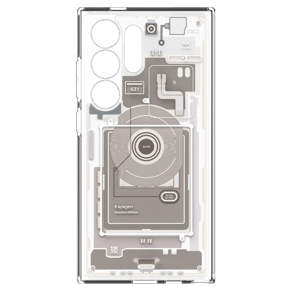 Spigen Samsung Galaxy S24 Ultra - Ultra Hybrid Σκληρή Θήκη με Πλαίσιο Σιλικόνης - Zero One Natural Titanium