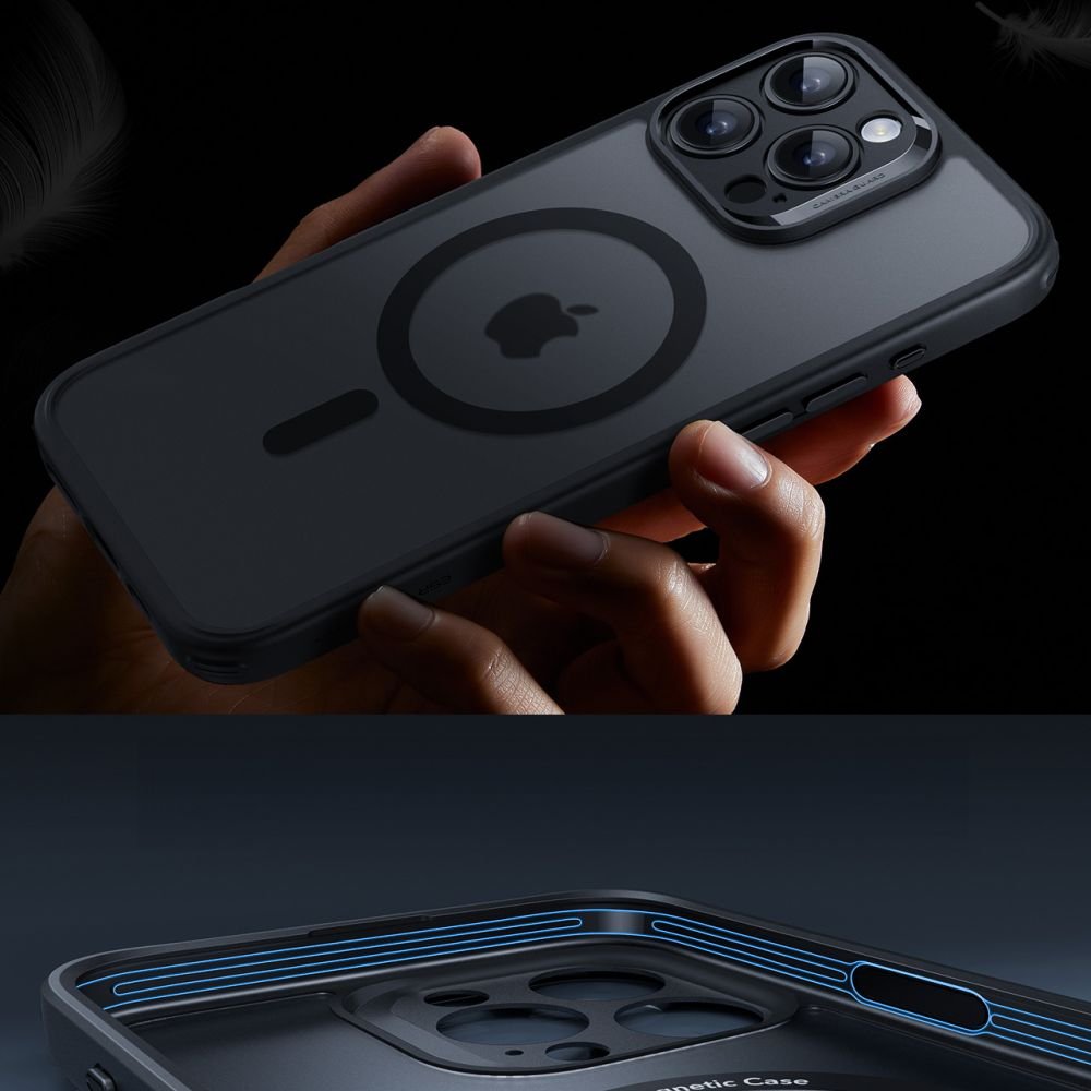 ESR iPhone 16 Pro - Classic Pro Halolock - Σετ με 1 Αντιχαρακτικό Γυαλί Οθόνης και Θήκη MagSafe - Frosted Black