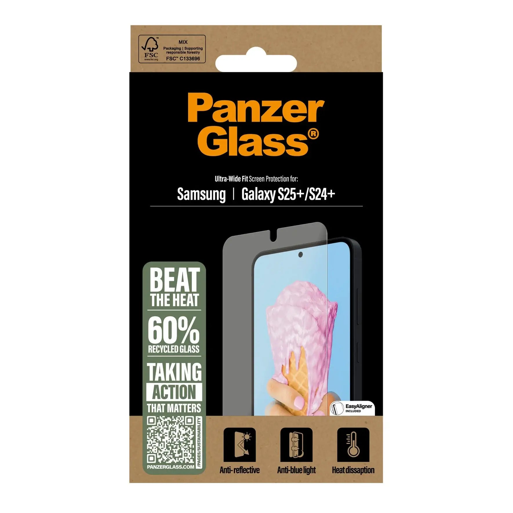 PanzerGlass Samsung Galaxy S24 Plus / S25 Plus All - in - One Ultra - Wide Fit Αντιχαρακτικό Γυαλί Οθόνης - Διάφανο