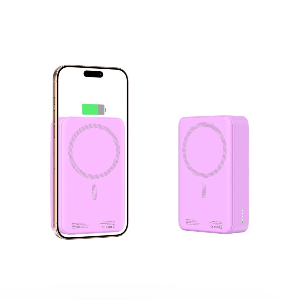 Tech - Protect PB12 Lifemag MagSafe PowerBank Μαγνητικό PowerBank Κινητού 20000 mAh - Lilac