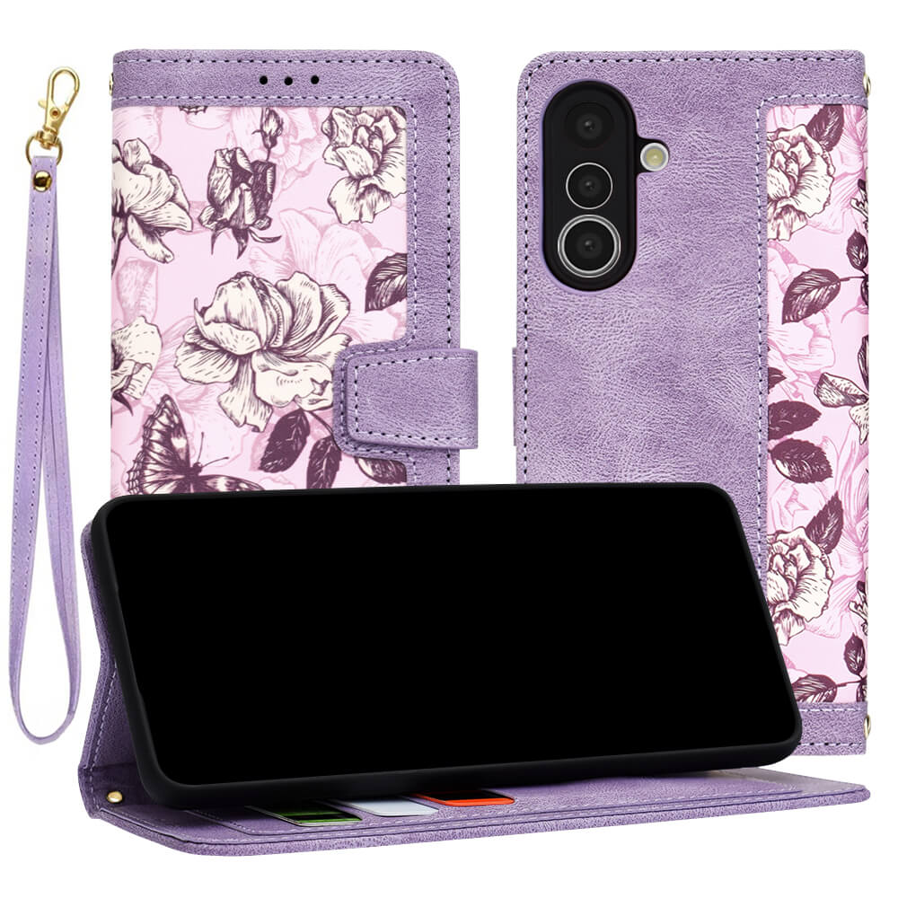 Techsuit Samsung Galaxy A36 5G - FlipCraft - Θήκη Πορτοφόλι από Δερματίνη - Mysterious Purple