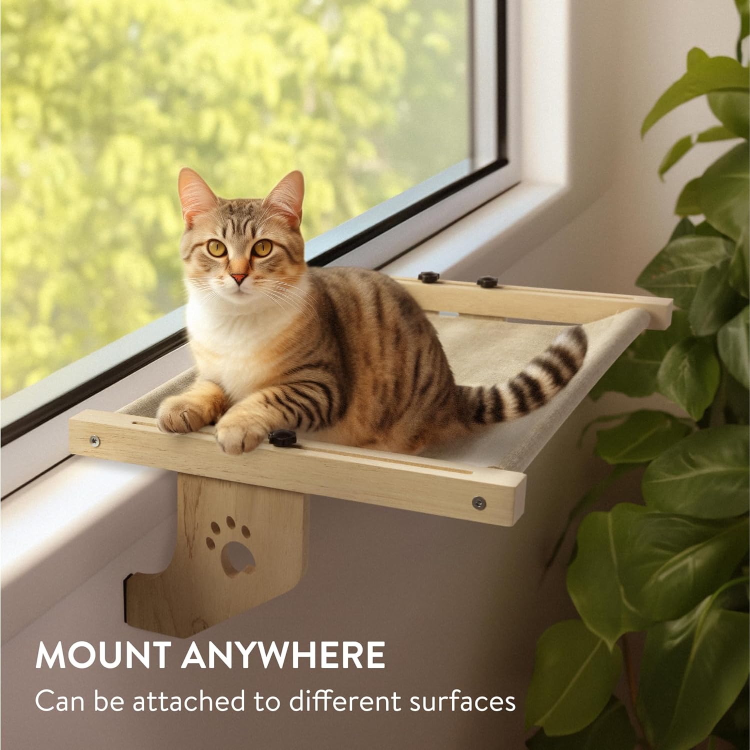 Navaris Κρεβάτι Γάτας για Περβάζι Παραθύρου - Beige - 61419.11