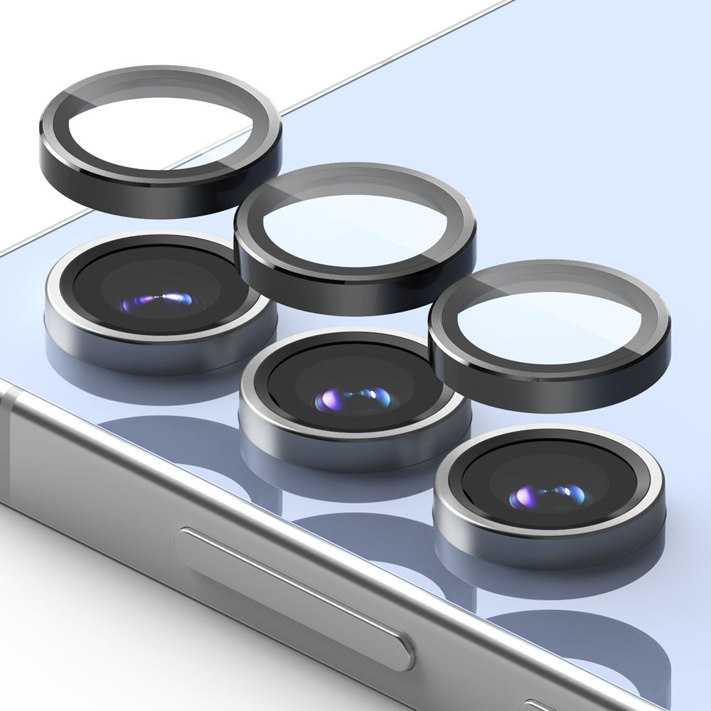 Ringke Samsung Galaxy S24 FE Lens Frame Glass Αντιχαρακτικό Γυαλί για την Κάμερα - 2 Τεμάχια - Black