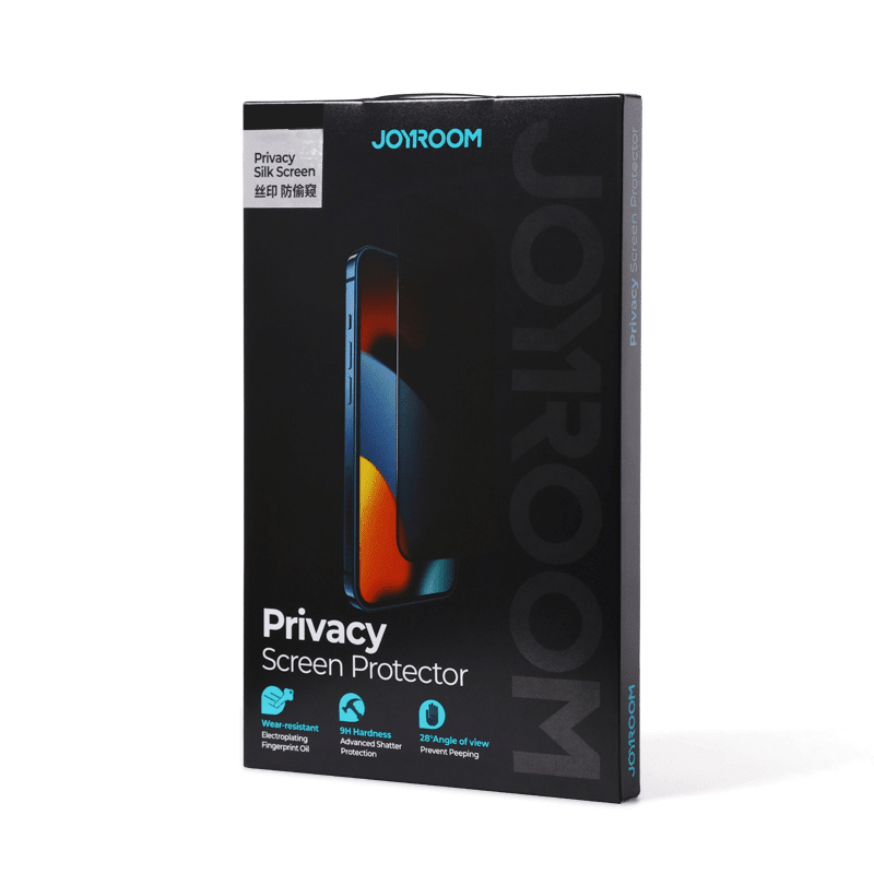 Joyroom iPhone 14 Plus Knight Series 2.5D Privacy TG 9H Full Screen Tempered Glass Αντιχαρακτικό Γυαλί Οθόνης - Black - JR - P03