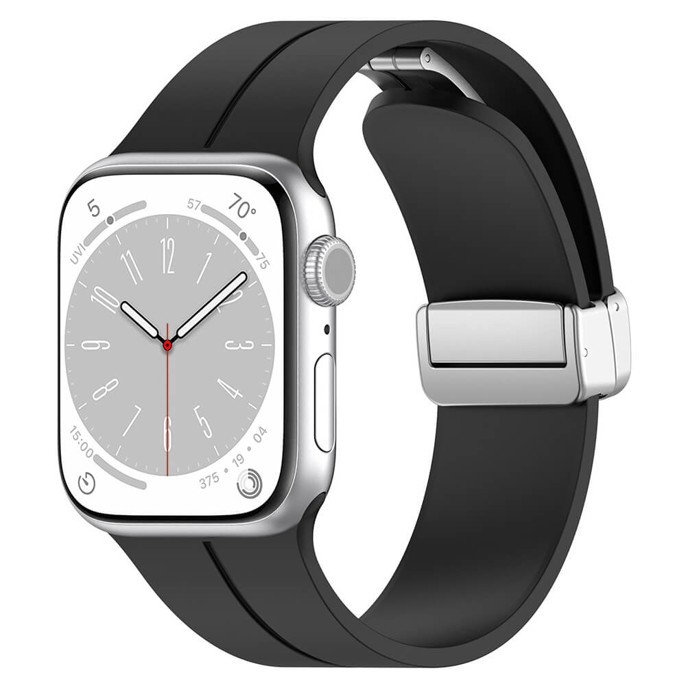 Techsuit W011 Λουράκι Apple Watch 4/5/6/7/8/9/10/11 - SE (1/2/3) - ULTRA (1/2/3) - 44/45/46/49mm - Black
